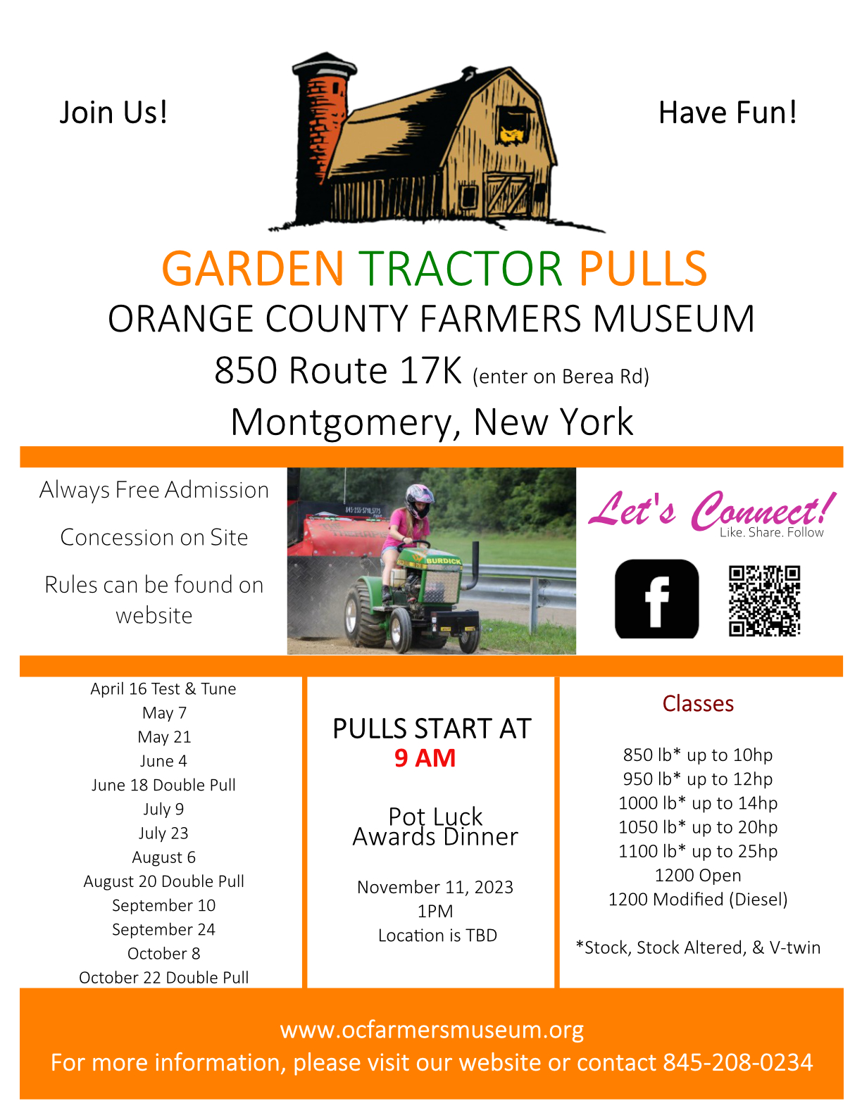 Garden Tractor Pull Club Orange County Farmers Museum